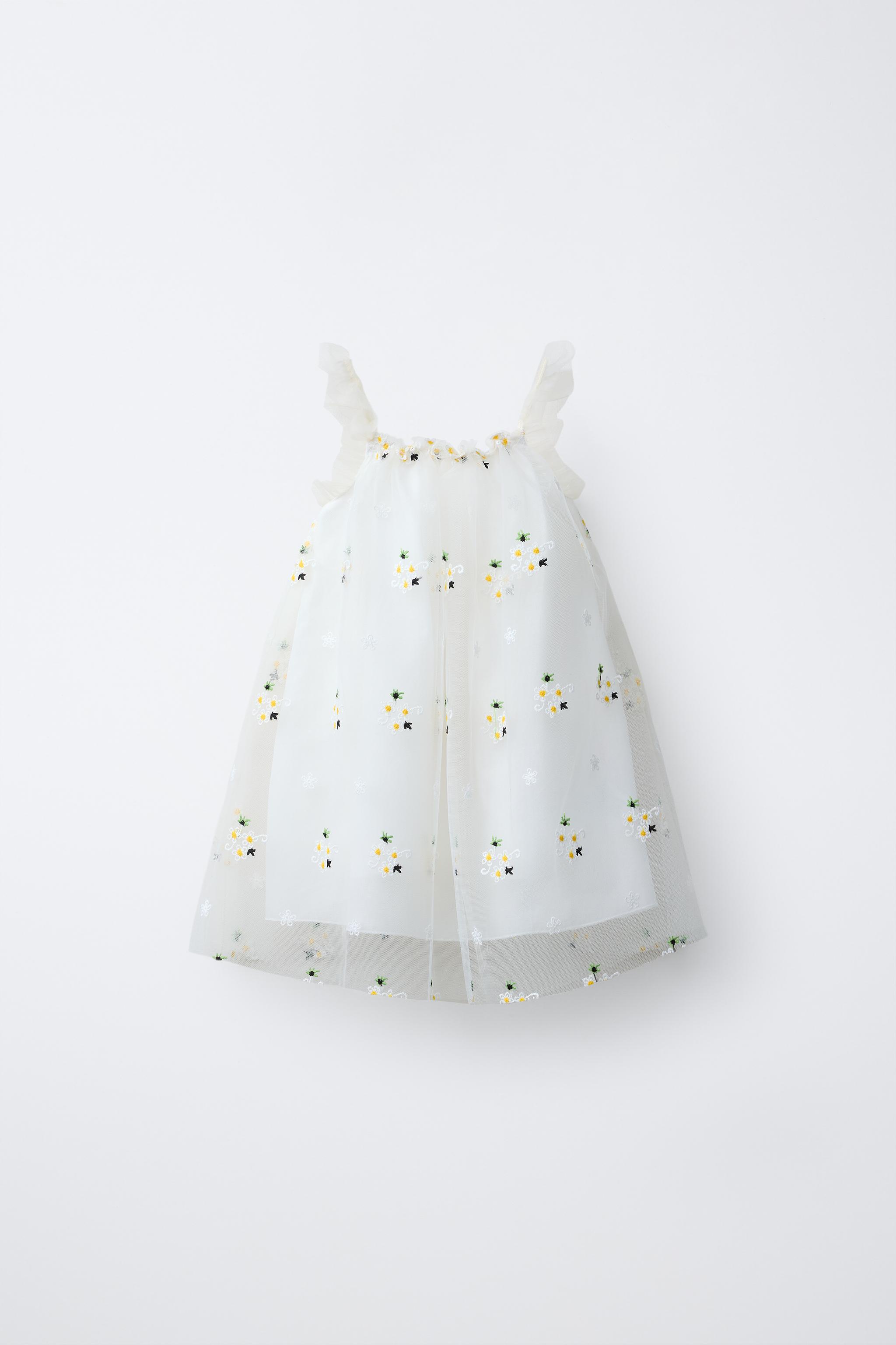 ROBE EN TULLE À FLEURS